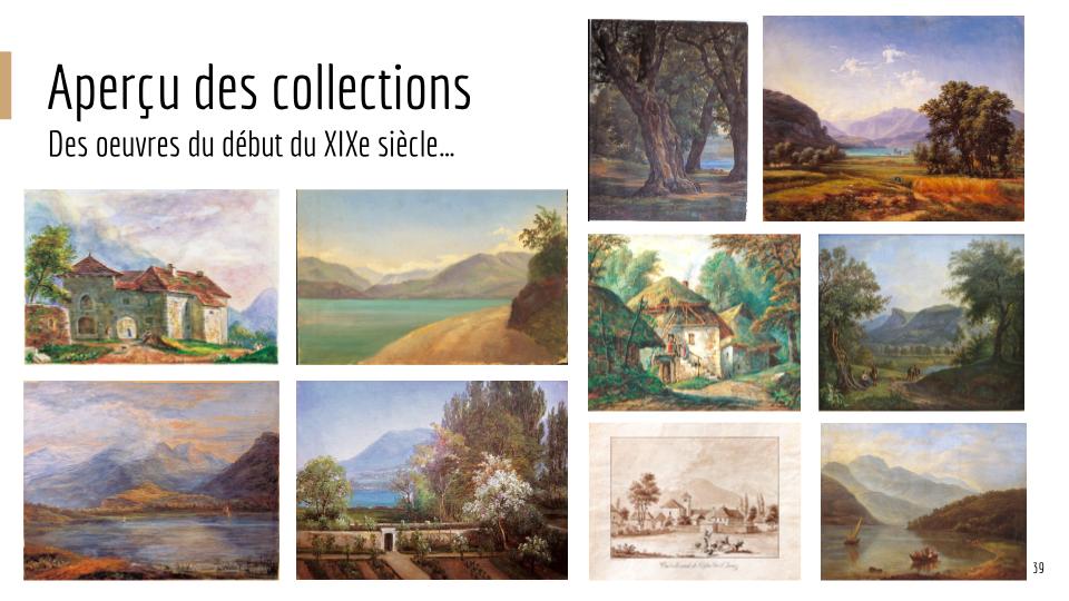 Aperçu des collections du musée des peintres du lac