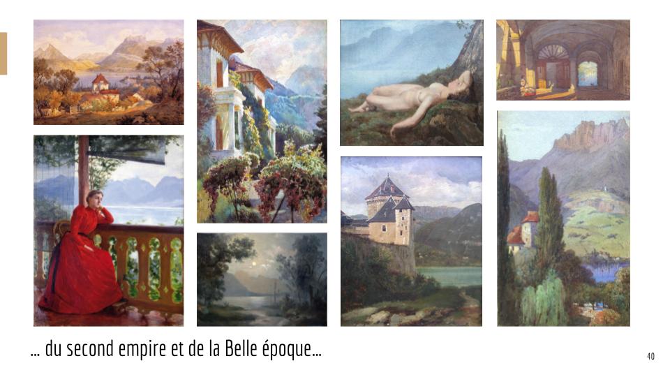 Tableaux du second empire et de la Belle époque