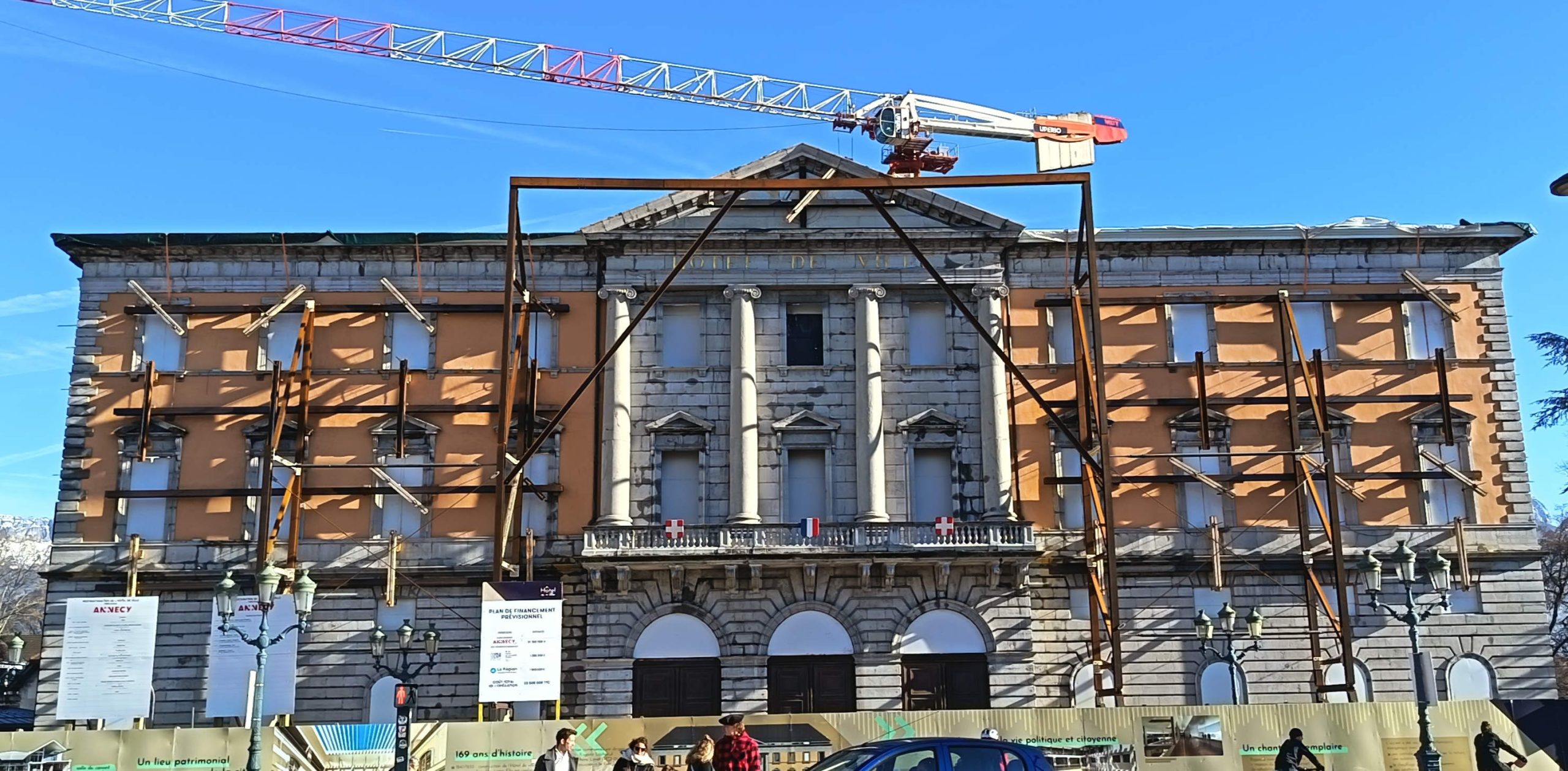 L'Hôtel de Ville d'Annecy en reconstruction