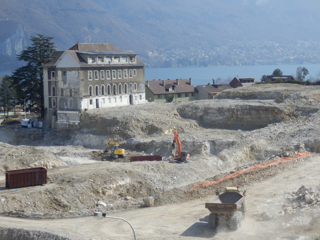 Le chantier des Trésum à Annecy